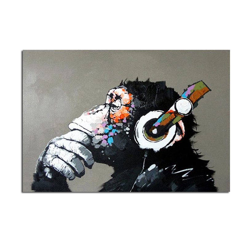 Handmade Abstract Oil Painting Top Selling Wall Art Modern Minimalist Gorilla Picture Canvas Home Decor For Living Room Bedroom No Frame Handmade Abstract Oil Painting Top Selling Wall Art Modern Minimalist Gorilla Picture Canvas Home Decor For Living Room Bedroom No Frame